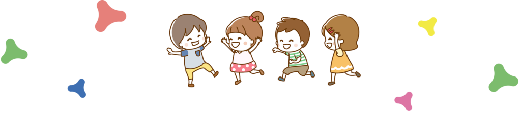 走る子どもたち